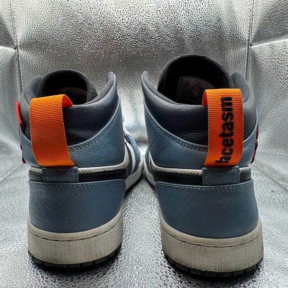 Size 9.5 Nike Air Jordan 1 Mid x Facetasm Fearless White Mens Shoes‎ CU2802-100 - Picture 8 of 11